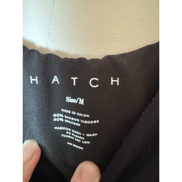 HATCH Maternity Body Midi Tank Dress Black Bamboo Stretch Sz M - Picture 9 of 14